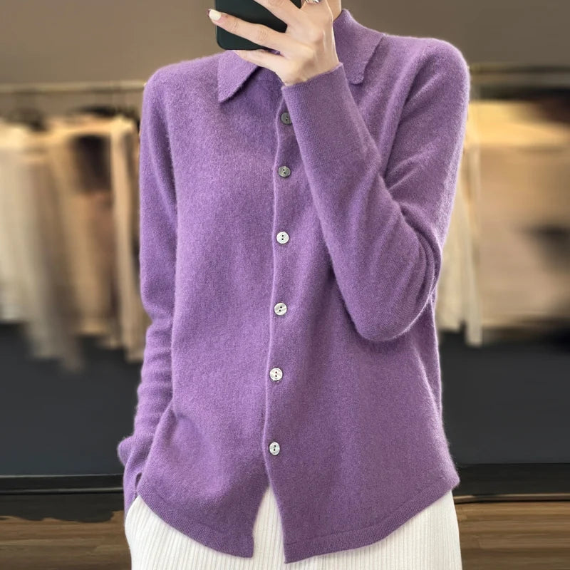 2023 Autumn and Winter Women's cardigan Women's cashmere sweater Women's sweater Fashion cardigan Women's coat  Amaijoin