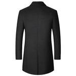 Load image into Gallery viewer, Male Woolen Coat Solid Color Slim Mid-Length Windbreaker Warm Wear-Resistant Men&#39;s Wool Coat Business Formal Wear Casual Jacket  Amaijoin
