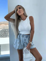 Load image into Gallery viewer, Fashionable Casual Women&#39;s Denim Shorts Reversible Stitching Versatile Summer New Arrival European American Style  Amaijoin
