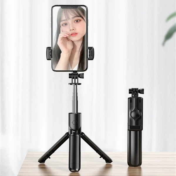 FANGTUOSI NEW Portable Bluetooth Wireless Selfie Stick Tripod With Bluetooth shutter For Huawei iPhone Xiaomi Smartphone  Amaijoin