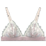 Load image into Gallery viewer, BirdTree, Lining 100%Real Silk Wire Free Bra, Women Embroidery, Sweet Comfortable, Thin Underwear, 2024 Spring Summer P42941QM  Amaijoin
