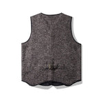 Load image into Gallery viewer, Winter Fashion Men&#39;s High Quality Woollen Vest British Style Pockets Patchwork Sleeveless V-neck Fleece Warm Waistcoat Tops Male  Amaijoin
