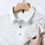 Load image into Gallery viewer, 8 Colour Men&#39;s Business Casual Printed Short Sleeved Polo Shirt Summer Fashion Top  Amaijoin
