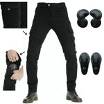 Load image into Gallery viewer, 2024 New Motorcycle Black Men Jeans Upgrade Extension Protector Detachable Racing Road Rider Four Seasons Casual Fashion Pants  Amaijoin
