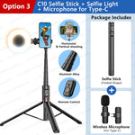 Load image into Gallery viewer, Selfie Stick with Wireless Bluetooth Remote, Portable 72 Inch Aluminum Alloy Selfie Stick Phone Tripod for iOS Android Cellphone  Amaijoin
