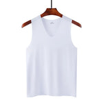 Load image into Gallery viewer, Men&#39;s Underwears Undershirts Summer Vest Men Traceless Ice Silk Tank Top Slim Fit Sports Fitness Sleeveless Breathable Singlet  Amaijoin
