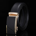 Load image into Gallery viewer, For Men Famous Work Business Black Cowskin PU Strap Men Leather Belt Metal Automatic Buckle Brand High Quality Luxury Belts  Amaijoin
