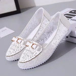 Load image into Gallery viewer, 2024 Summer Hot Selling Breathable Women&#39;s Flat Shoes Slip-on Women&#39;s Shoes Mesh Loafers Flat Appliqués Bow Tie Soft Sole Shoes  Amaijoin
