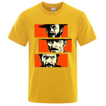 Load image into Gallery viewer, The Good the Bad and Ugly Blondie Angel Eyes Tuco Cowboy T Shirt  Men Women Il buono brutto cattivo Oversized Cotton Tee shirt  Amaijoin
