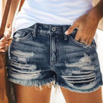 Load image into Gallery viewer, Summer Shorts Jeans For Women Sexy Jeans High Waist Slim Hole Shorts Pants Old Broken Style Denim Jeans Pantalones De Mujer  Amaijoin
