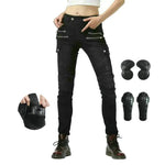 Load image into Gallery viewer, Loong Biker Female Motorcycle Riding Pants Motocross Knight Fashion Daily Cycling Protective Jeans Locomotive Trousers For Women  Amaijoin
