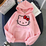 Load image into Gallery viewer, Women 90s Y2k 2000s Hoodies Hello Kitty Hip Hop Hoodie Sanrio Sweatshirt Clothes Tops Sweatshirt Clothing Streetwear  Amaijoin
