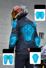 Load image into Gallery viewer, Men&#39;s Biker Jacket Motorcycle Jacket Breathable Wear-resistant Motorbike Jacket Anti-fall Motocross Jackets Reflective CLothes  Amaijoin
