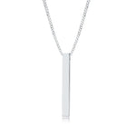 Load image into Gallery viewer, Vnox 3D Vertical Bar Necklaces for Men, Layering Stainless Steel Geometric Pendant, Layered Wheat Rope Cuban Chain, Boy Collar  Amaijoin
