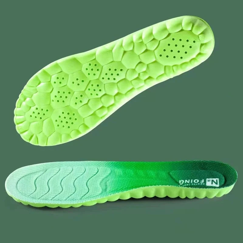 PU Feet Sole Soft Orthopedic Sport Insoles for Breathable Shock Absorption Running Shoes Pad for Men Women Arch Support Insole  Amaijoin