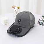 Load image into Gallery viewer, Summer solar charging with fan hat for men and women breathable mesh sun protection outdoor sunshade duck tongue hat  Amaijoin
