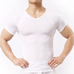 Load image into Gallery viewer, Men&#39;s Sheer Undershirts Man Ice Silk Mesh See through Basics Shirts Sexy Fitness Bodybuilding Underwear  Amaijoin
