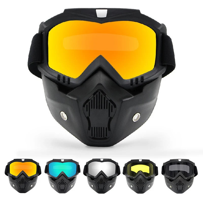 Dustproof Motocross Glasses Adjustable Motorcycle Goggles Breathable Full Face Protective Dirt Bike Motorbike Dirt Bike Off-road  Amaijoin