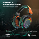 Load image into Gallery viewer, Fifine Dynamic RGB Gaming Headset with Mic Over-Ear Headphones 7.1 Surround Sound PC PS4 PS5 3 EQ Options Game Movie Music  Amaijoin
