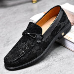 Load image into Gallery viewer, Luxury Brand Red Leather Shoes Genuine Leather Fashion Loafers Slip-On Driving Shoes Men Casual Soft Sole Classic Business Shoes  Amaijoin
