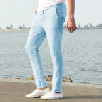 Load image into Gallery viewer, 2023 Men&#39;s Cotton Linen Pants Male Autumn New Breathable Solid Color Linen Trousers Fitness Streetwear S-3XL  Amaijoin
