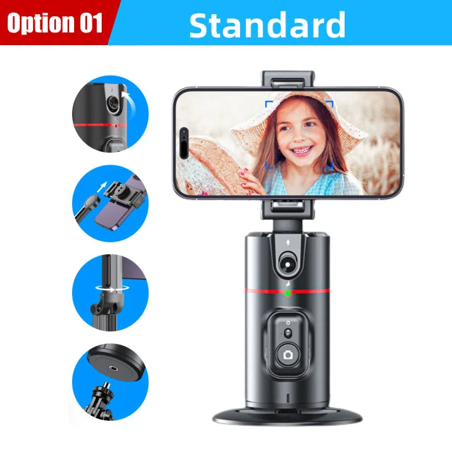 FANGTUOSI Stabilizer Smart Facial Tracking with Removable Fill Light Phone Stand Wireless Selfie Stick Tripod for Live Streaming  Amaijoin