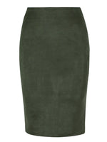 Load image into Gallery viewer, Sexy Multi Color Suede Midi Pencil Skirt Women Fashion Elastic High Waist Office Lady Bodycon Skirts Saias  Amaijoin
