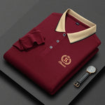 Load image into Gallery viewer, New Men&#39;s Casual Embroidery Long Sleeve Polo Shirt Fashion Solid Color Top  Amaijoin
