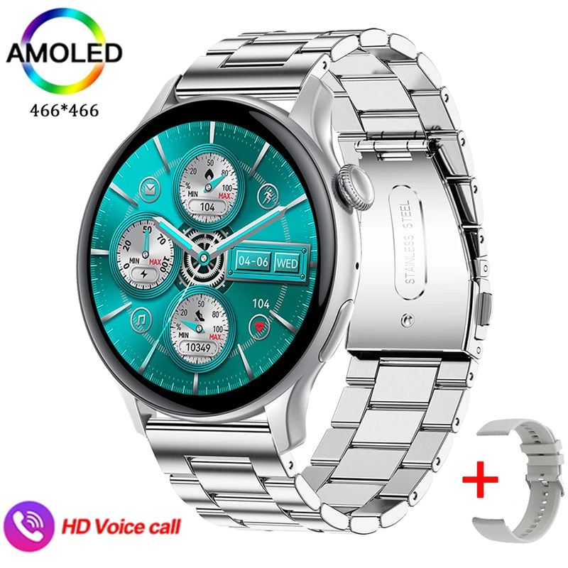 2024 Smartwatch Women 466*466 AMOLED 1.43" HD Screen Always Display Time Bluetooth Call IP67 Waterproof Sports Smart Watch Men  Amaijoin