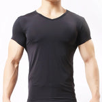 Load image into Gallery viewer, Men&#39;s Sheer Undershirts Man Ice Silk Mesh See through Basics Shirts Sexy Fitness Bodybuilding Underwear  Amaijoin
