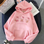 Load image into Gallery viewer, Women 90s Y2k 2000s Hoodies Hello Kitty Hip Hop Hoodie Sanrio Sweatshirt Clothes Tops Sweatshirt Clothing Streetwear  Amaijoin
