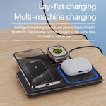 Load image into Gallery viewer, 30W LED Fast Wireless Charger Stand 3 in 1 Foldable Charging Station For iPhone 15 14 13 12 11 Apple Watch 9 8 7 6 5 Airpods Pro  Amaijoin
