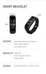 Load image into Gallery viewer, Smart Watch Men Women Bluetooth Step Counting Sports Tracker Sleep Monitoring Heart Rate Blood Pressure Fitness Tracker Bracelet  Amaijoin
