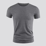 Load image into Gallery viewer, New Men&#39;s Short Sleeve T-Shirt Basic Plain Casual Gym Muscle Crew Neck T-Shirts Slim Fit Tops Tee Summer Man Clothing  Amaijoin
