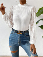 Load image into Gallery viewer, 2024 New Fashion Versatile Women&#39;s jumpsuit Elegant Slim Fit Round Neck Lace Long Sleeve jumpsuit Available in Multiple Colors  Amaijoin
