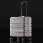 Load image into Gallery viewer, KLQDZMS New Suitcase Small Boarding Box All Aluminum Magnesium Alloy Trolley Business Travel Bag 18 Inches Cabin Luggage  Amaijoin
