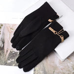 Load image into Gallery viewer, Fashion Lady Glove Mittens Women Winter Vintage Touch Screen Driving Keep Warm Windproof  Dropshiping New Grace mitaine femme  Amaijoin
