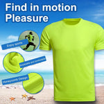 Load image into Gallery viewer, Unisex T-shirt Fade-resistant Exquisite Edging Polyester Quick Dry Solid Color Pullover Top for Daily T-Shirt Men&#39;s Clothing  Amaijoin
