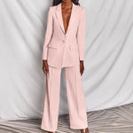 Load image into Gallery viewer, 2024 Women&#39;s Formal Office 2PCS Sets Solid Blazer Suits and Pants Sets Slim Fit Women&#39;s Pants Suits Sets Temperament Tracksuits  Amaijoin
