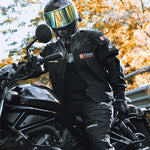 Load image into Gallery viewer, DUHAN Motorcycle Jacket Pants Set Men Moto Cycling Suit Waterproof Keep Warm Liner Motocross Jacket Body Protector Four Seasons  Amaijoin
