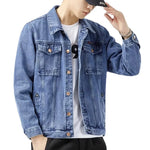 Load image into Gallery viewer, 2024 Jacket Men&#39;s Casual Cotton Black Denim Jaqueta Jeans Masculina Slim Washed Retro Classic Blue Jeans Coat Male Men Clothing  Amaijoin
