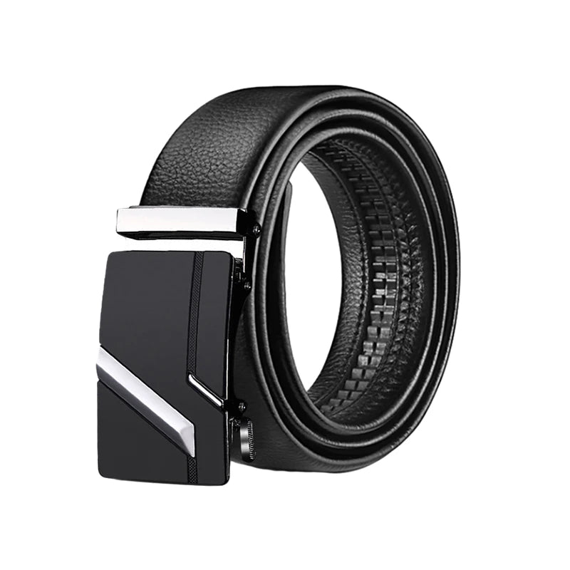 Famous men's belt, high-quality luxury leather belt, men's belt, alloy automatic buckle  Amaijoin