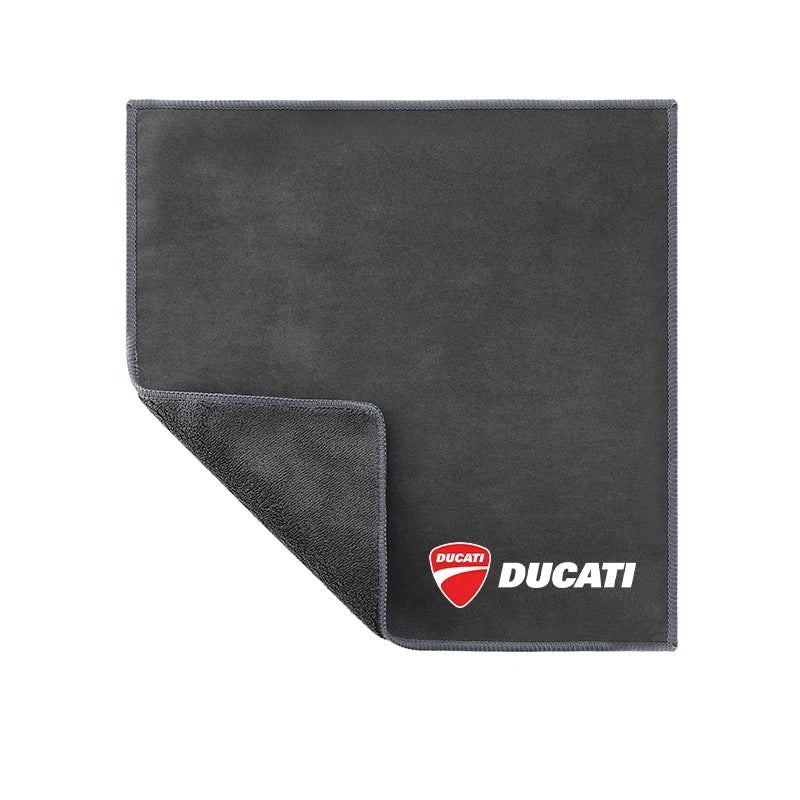 Motorcycle Wash Towel Microfiber Suede Cleaning Rag Cloth For Ducati Hypermotard 950 939 821 796 SP 1100 2007-2020  Amaijoin