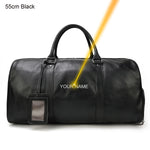 Load image into Gallery viewer, Luxury Genuine Leather Men Women Travel Bag Cow Leather Carry On Luggage Bag Travel Shoulder Bag Male Female Weekend Duffle Bag  Amaijoin
