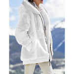 Load image into Gallery viewer, Winter Warm Women&#39;s Faux Fur Jacket Plush Coat New Casual Hooded Zipper Soft Fleece Cashmere Jackets Female Thick Clothing y2k  Amaijoin
