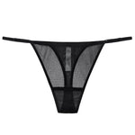 Load image into Gallery viewer, BirdTree 100%Real Silk Sexy Briefs, Women&#39;s Mesh Solid Thong, Transparent Erotic Basic T-back, 2024 Spring Summer New P41944QM  Amaijoin
