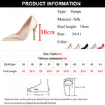 Load image into Gallery viewer, Rimocy Luxury Flower Heels Wedding Shoes for Women Elegant Silk Design Stiletto Heeled Pumps Woman Super High Heels Dress Shoes  Amaijoin
