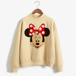 Load image into Gallery viewer, Fashion Hoodies Turtleneck Minnie Kawaii Cartoon  Anime Sweatshirt Disney Mickey Mouse Hoodie Clothes Girl Boy Top Sweatshirts  Amaijoin
