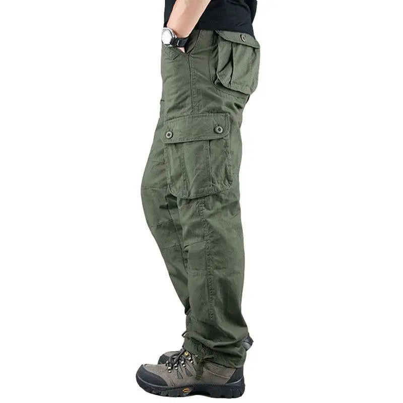 Tactical Cargo Pants Men Cotton Overalls Outdoor Work Trousers Big Size Hombre Clothing Camo Hiking Pants  Amaijoin