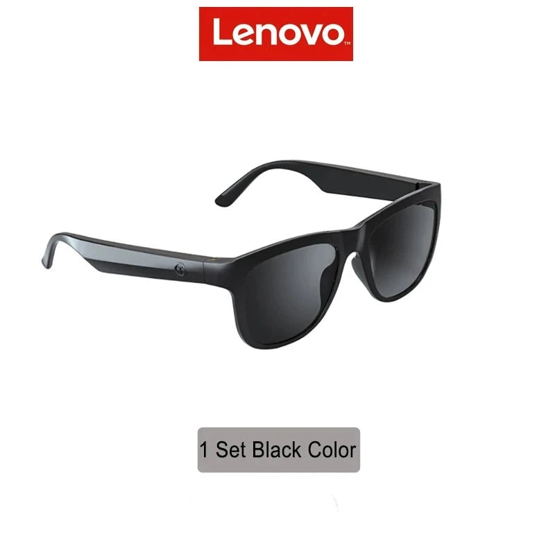 Lenovo Lecoo C8 Lite Smart Glasses Headset Wireless Bluetooth 5.0 Sunglasses Outdoor Sport Earbuds HiFi Stereo Music Earphones  Amaijoin